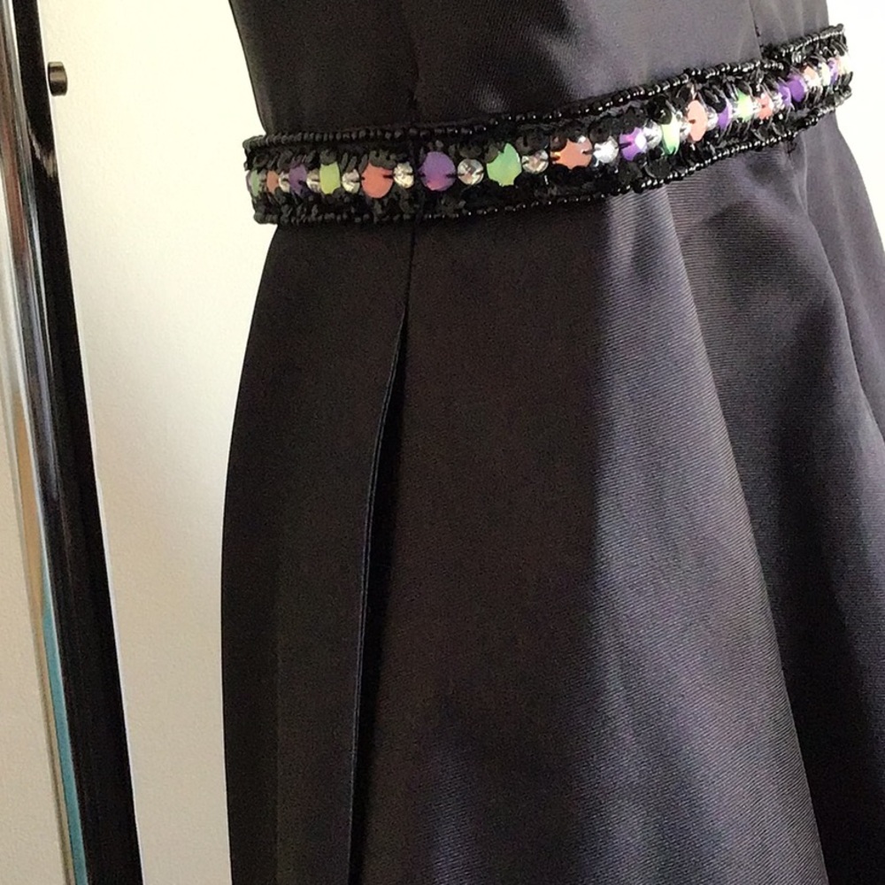 Black with flowers ballgown. - Picture 5 of 6